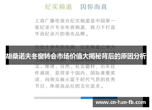 胡桑诺夫冬窗转会市场价值大揭秘背后的原因分析